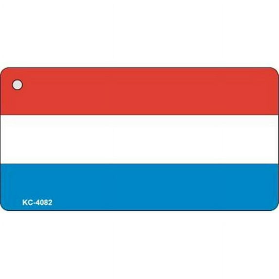 Smart Blonde KC-4082 Luxembourg Flag Novelty Key Chain