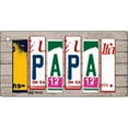thumbnail image 1 of Smart Blonde KC-7910 Papa Wood License Plate Art Novelty Key Chain, 1 of 1