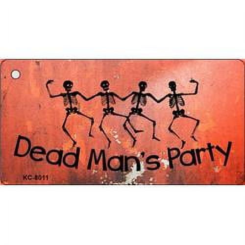 Smart Blonde KC-8011 1. 5 x 3 inch Dead Mans Party Novelty Key Chain