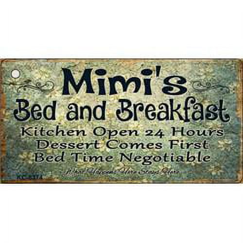 Smart Blonde KC-8374 1. 5 x 3 inch Mimis Bed & Breakfast Novelty Metal Key Chain