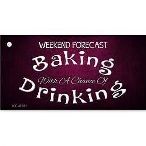 Smart Blonde KC-8381 1. 5 x 3 inch Weekend Forecast Novelty Metal Key Chain