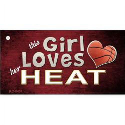 Smart Blonde KC-8431 1. 5 x 3 inch This Girl Loves Her Heat Novelty Metal Key Chain