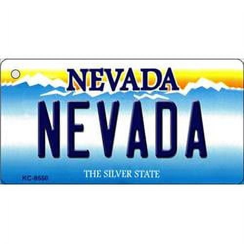 Smart Blonde KC-9550 1. 5 x 3 inch Nevada Nevada Background Novelty Key Chain