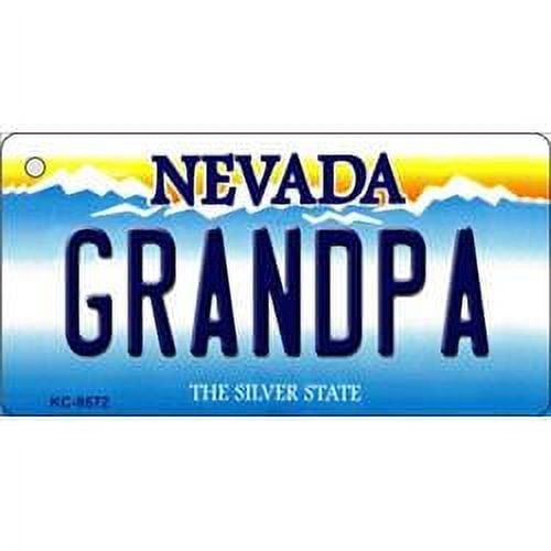 Smart Blonde KC-9572 1. 5 x 3 inch Grandpa Nevada Background Novelty Key Chain
