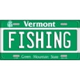 thumbnail image 1 of Smart Blonde LP-10681 6 x 12 in. Fishing Vermont Novelty Metal Vanity License Plate Tag, 1 of 1