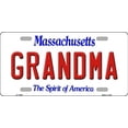 thumbnail image 1 of Smart Blonde LP-10997 6 x 12 in. Grandma Massachusetts Novelty Metal Vanity License Plate Tag, 1 of 1