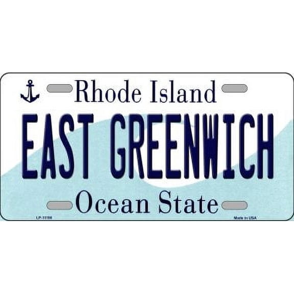Smart Blonde LP-11190 6 x 12 in. East Greenwich Rhode Island Novelty Metal Vanity License Plate Tag