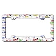 thumbnail image 1 of Smart Blonde LPF-028 6 x 12 in. Music Notes Novelty Metal License Plate Frame, 1 of 2