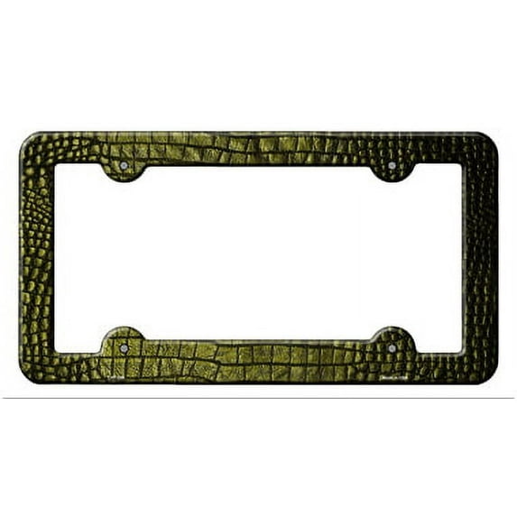 Smart Blonde LPF-048 6 x 12 in. Reptile Skin Novelty Metal License Plate Frame