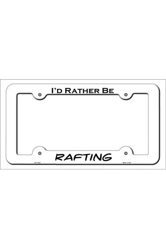 LPF-143 6 x 12 in. Rafting Novelty Metal License Plate Frame
