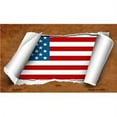 thumbnail image 1 of Smart Blonde M-9058 3. 5 x 2 inch American Flag Scroll Novelty Metal Magnet, 1 of 1