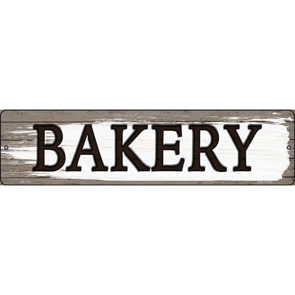 Smart Blonde MK-1463 3 x 12 in. Bakery Novelty Mini Metal Street Sign