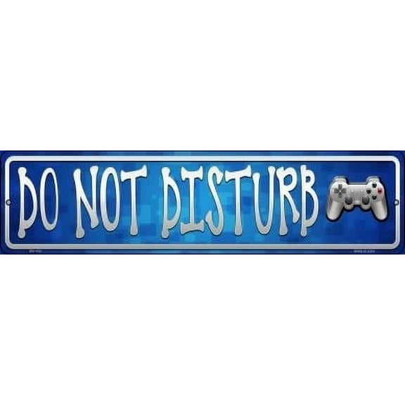 Smart Blonde MK-499 3 x 12 in. Do Not Disturb Novelty Mini Metal Street Sign