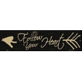 thumbnail image 1 of Smart Blonde MK-551 3 x 12 in. Follow Your Heart Novelty Mini Metal Street Sign, 1 of 1