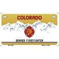 thumbnail image 1 of Smart Blonde MP-1090 Colorado State Background Metal Novelty Motorcycle License Plate, 1 of 1