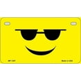 thumbnail image 1 of Smart Blonde MP-1297 7 x 4 in. Sunglasses Cool Smiley Novelty Metal Motorcycle Plate, 1 of 1