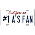 thumbnail image 1 of Smart Blonde Number 1 Athletics Fan Novelty Metal License Plate Tag LP-13334, 1 of 2