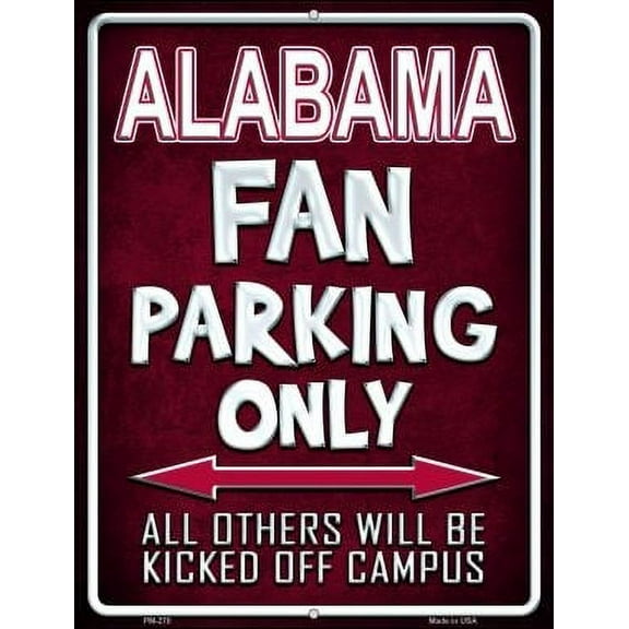 Smart Blonde PM-270 4.5 x 6 in. Alabama Novelty Mini Metal Parking Sign