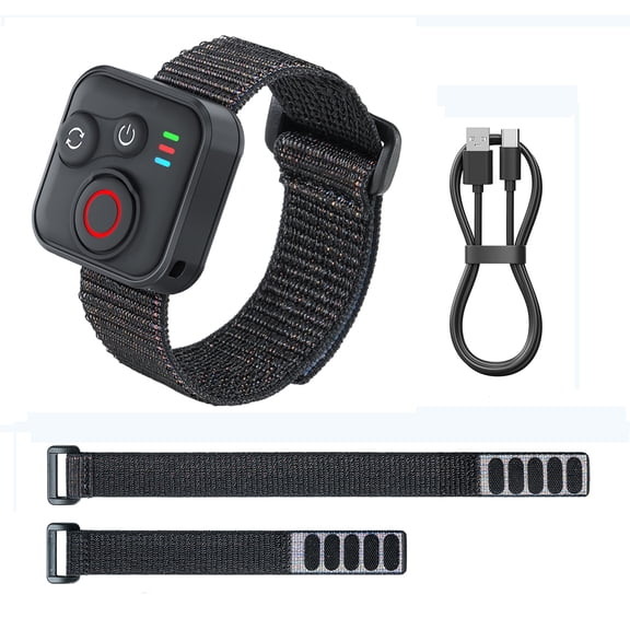 Smart Blue-tooth Remote Control for Insta360 X5/X4/X3/Go 3S/ACE pro 2/ACE Pro/ONE X2, 50M Range Wireless Action Remote with Wrist Strap for Vlogging, 96 Hours Long Battery Life