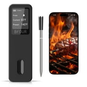 Smart Bluetooth 500FT Wireless Digital Meat Thermometer for BBQ, Grill, Smoker with App