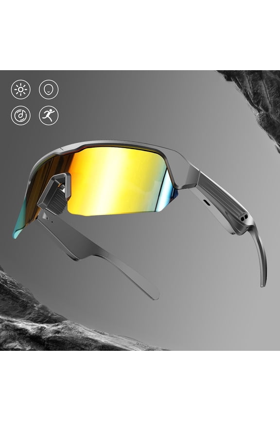 Smart Bluetooth Audio Glasses, Bluetooth 5.3, Open-Eye Design, Music Playback, Lightweight for Outdoor Sports, Running, Cycling