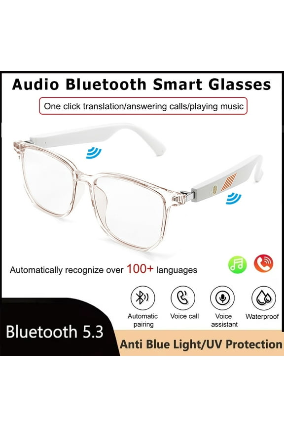 Smart Bluetooth Cycling Audio Glasses AI Intelligent Call Music Remote Headphones Anti Blue Light UV Protection Sunglasses