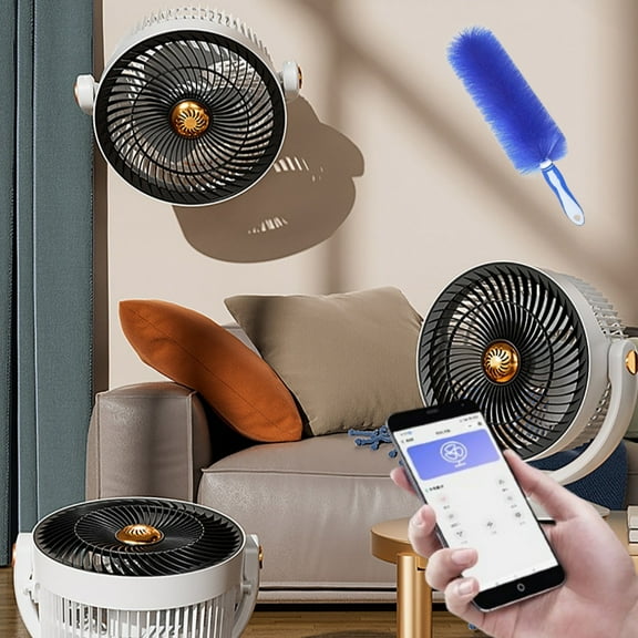 Smart Bluetooth Desktop Fan With Voice Control -Installation In Any Space Multifunctional Usb Personal Fan With Adjustable Speed, Quiet Operation & Modern Design For Home/Office
