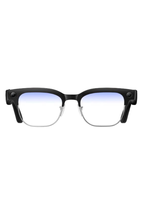 Smart Bluetooth Glasses with Camera, Photo and Video Recording Eyewear, Rechargeable Wireless Audio Glasses with Metal Frame