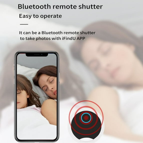 Smart Bluetooth Key Finder Locator, GPS Tracking Device for Kids Pets Keychain Wallet Luggage Anti-Lost Tag Alarm Reminder APP Control Compatible iOS Android,Black