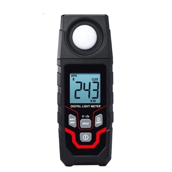 Smart Bluetooth Light Lux Meter, Wireless Lux/FC Tester With App Logging, 2000 Data Storage For Warehouse Factory Photography ,High Accuracy