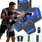 Smart Bluetooth Music Boxing Machine with Gloves   Wall-Mounted LED Punching Target for Home Workouts