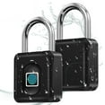thumbnail image 1 of Smart Bluetooth Padlock - Waterproof Fingerprint & APP Keyless Entry Lock for Doors, Gates, Lockers & Travel - Wireless Digital Lock with Anti-Theft Alarm - Compatible with iOS/Android, 1 of 5