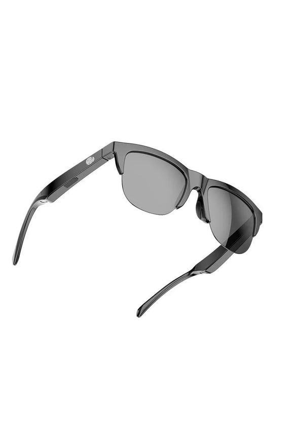Smart Bluetooth Polarized Sunglasses with Speaker, UV Protection, Unisex, Black