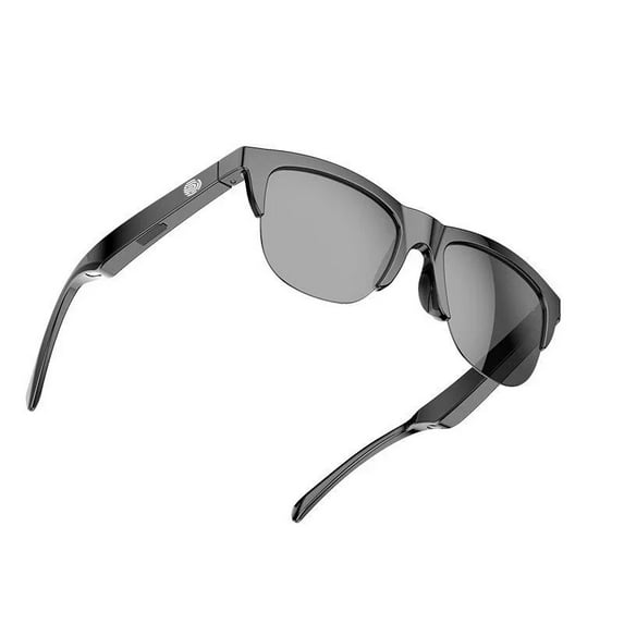 Smart Bluetooth Polarized Sunglasses with Speaker, UV Protection, Unisex, Black