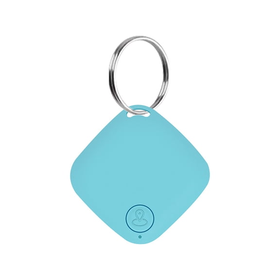 Smart Bluetooth Tracker Anti Lost Key Finder GPS Locator with Remote Camera Button for Pets Keys Luggage Wallets Devices Blue Keyring Tracker