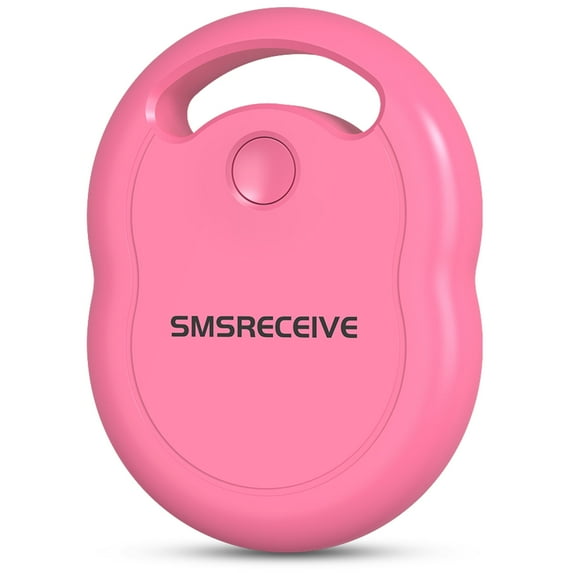 Smart Bluetooth Tracker Works with Apple Find My APP (iOS Only, Not for Android), Key Finder Tracker Tags for Luggage, Backpack, Bike (Apple MFI Certified) Pink-1 Pack