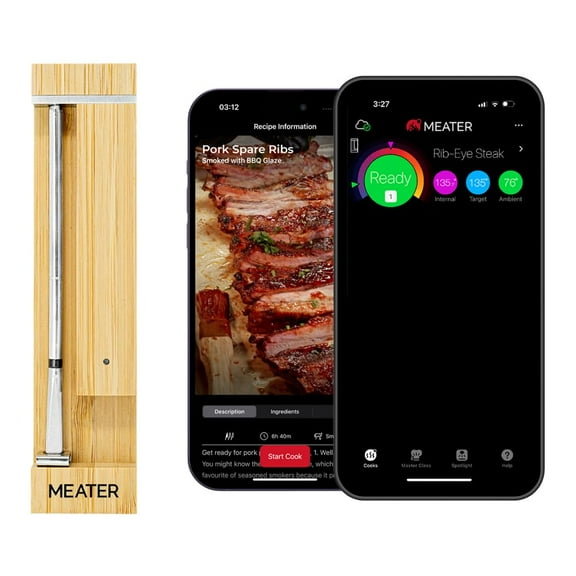 Smart Bluetooth Wireless Meat Thermometer Digital | 1000F Heat Resistance | Long Range | Certified Accuracy | BBQ, Oven, Grill, Smoker, Air Fryer, Deep Fryer
