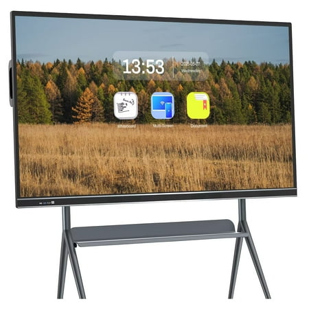 Smart Board 75 Inch, Revolutionize Teaching & Meetings! All-in-One Touch Screen with Dual System & Cloud Sharing Digital Whiteboard for Office & Education