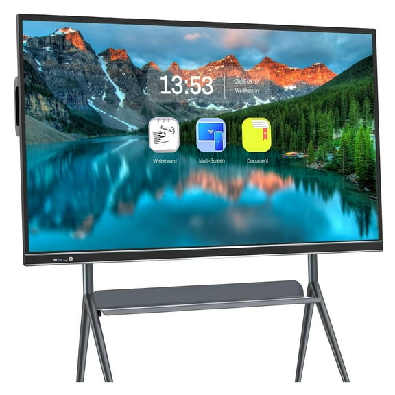 Smart Board 75 Inch, Upgrade Your Space! All-in-One Touch Screen Interactive Whiteboard with Dual System & Cloud Sharing Digital Whiteboard for Education & Office