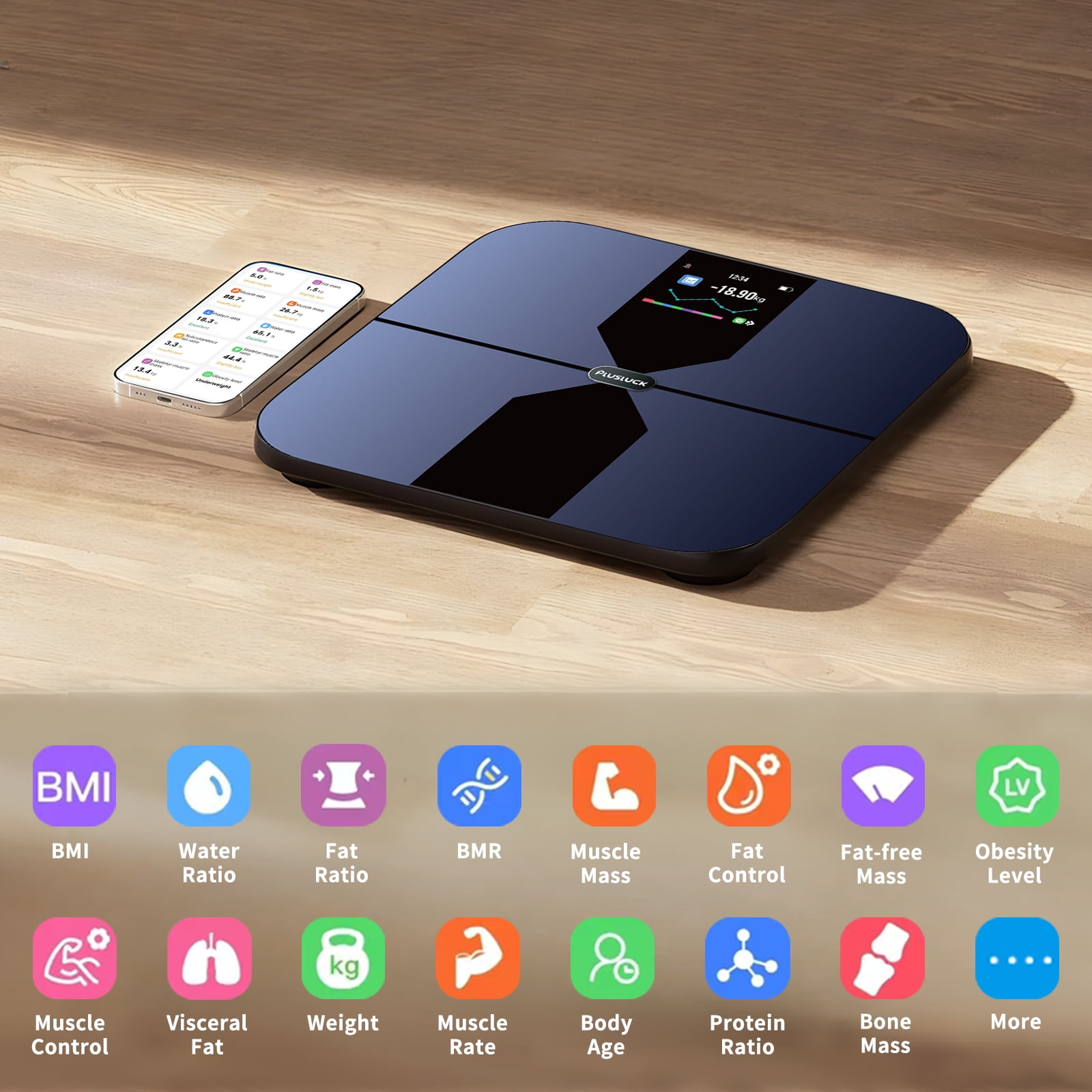 Bone Mass Smart Scale Amazfit Fat Percentage Amazfit Smart Scale