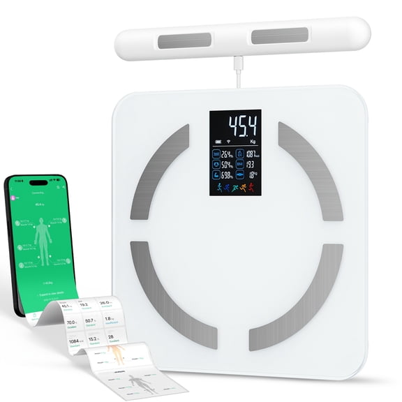 Smart Body Fat Scale | High Precision, 23 Metrics, Large LED Display, BMI, Suitable for Gym and Home Use, Ideal for Family - VARON