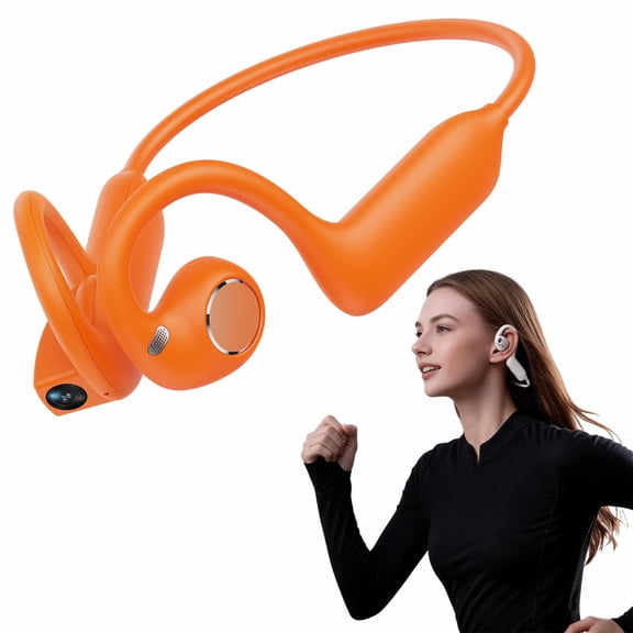 Smart Bone Conduction Headphones with Camera, 8MP EIS Open-Ear Headset with AI Translation for Cycling Action Video