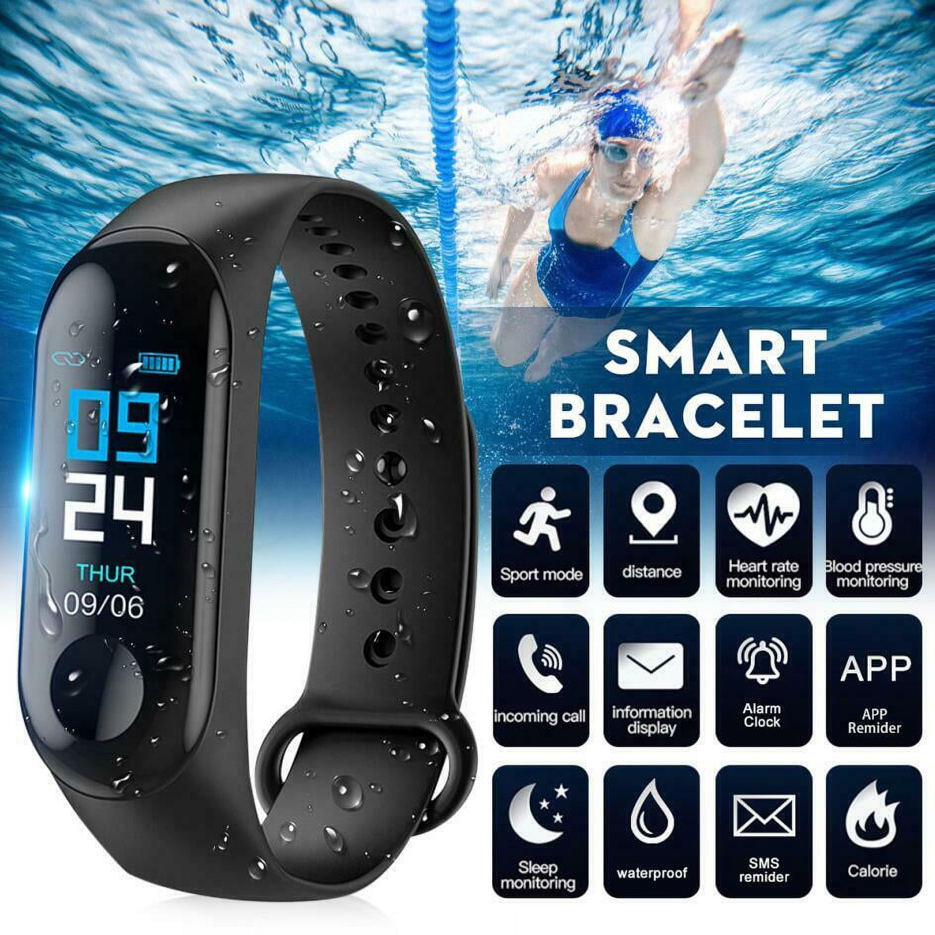 Buy Dhairya Creations M6 Smart Band Fitness Tracker Heart Rate Blood  Pressure Monitor Color Screen Bracelet Watch for Mobile Phone Online at  Best Prices in India - JioMart.