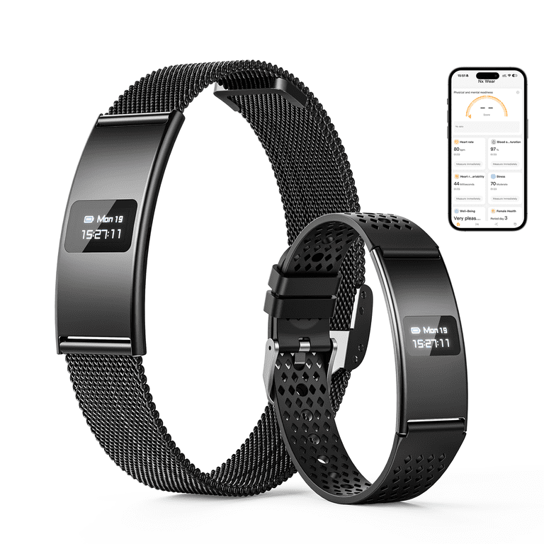 Smart Bracelet, Subscription-Free 24/7 Health Tracking, Heart Rate 