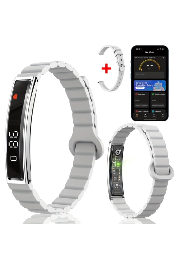 Smart Bracelet for Women Men, Fitness Tracker with Touch Screen, Sleep Monitor, Heart Rate, Calorie Counter, Menstrual Cycle, Photo Control, Compatible with Android iPhone