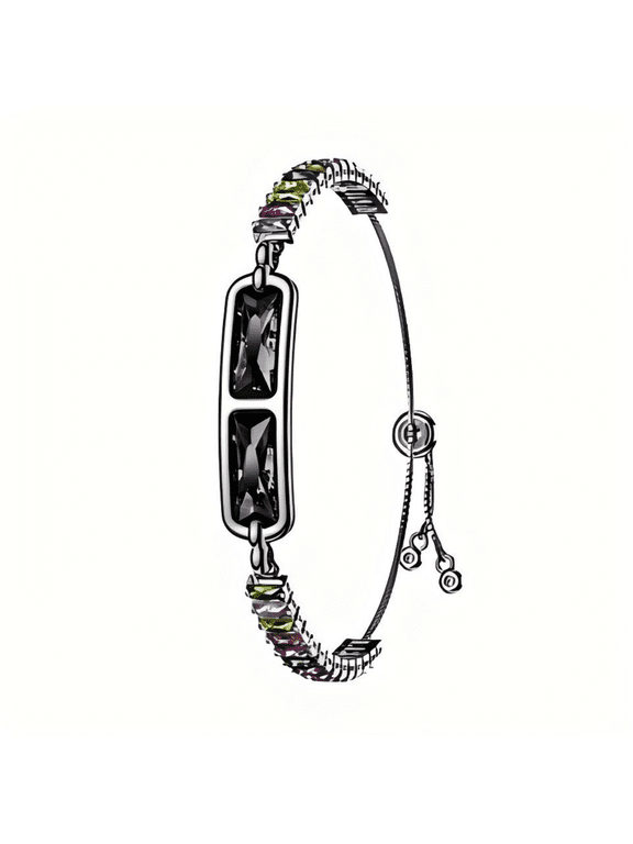 Smart Bracelet for Women, Slim Fitness Tracker with Heart Rate Monitor.Ultra-thin design, step counter & sleep tracker, no subscription fee, elegant diamond appearance.