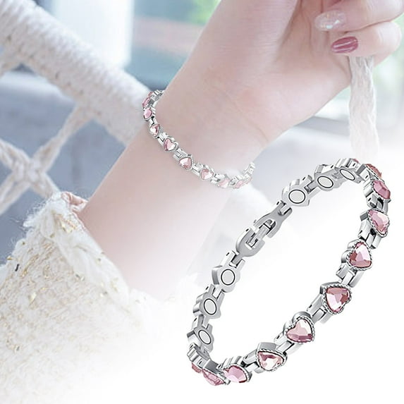 Smart Bracelet for Women Alloy Fashion Jewelry with Heart Design Activity with -functional Features