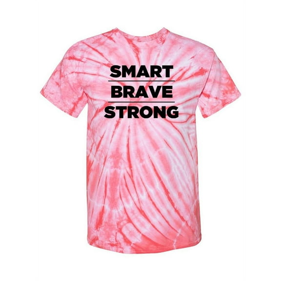 Smart, Brave And Strong Tie-Dye Cyclone Women -Smartprints Designs, Female Large