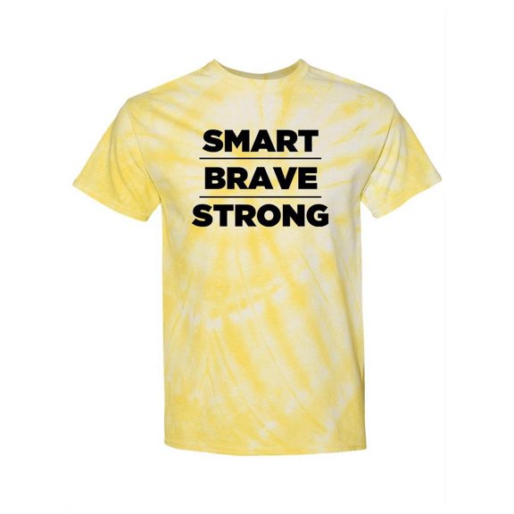 Smart, Brave And Strong Tie-Dye Cyclone Women -Smartprints Designs, Female Small
