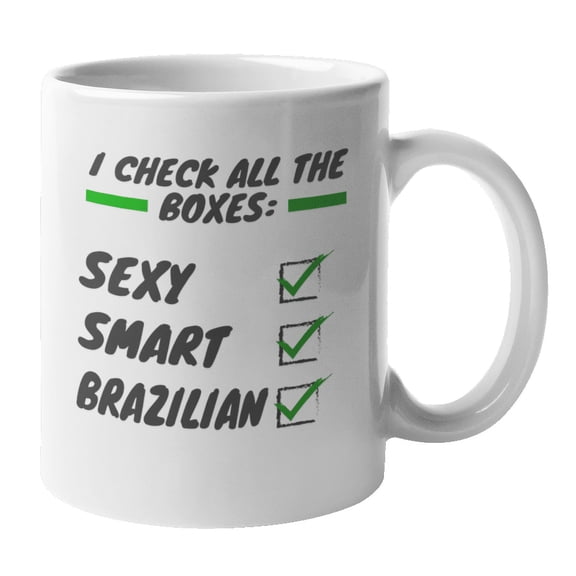 Smart Brazilian, Brazil Themed Coffee & Tea Gift Mug (11oz)